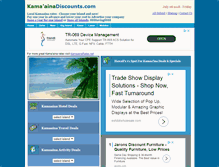 Tablet Screenshot of kamaainadiscount.com